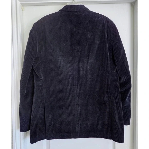 John Varvatos USA Mens Lyon SC Black Corduroy Blazer Sport Coat Jacket Sz 42R